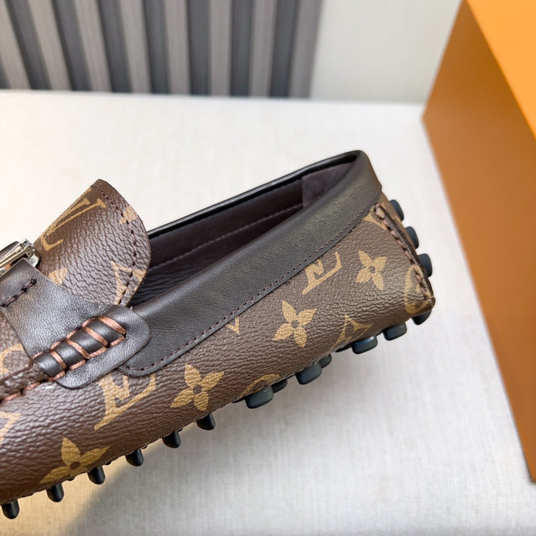 Louis Vuitton Pebbled Leather Driving Shoes