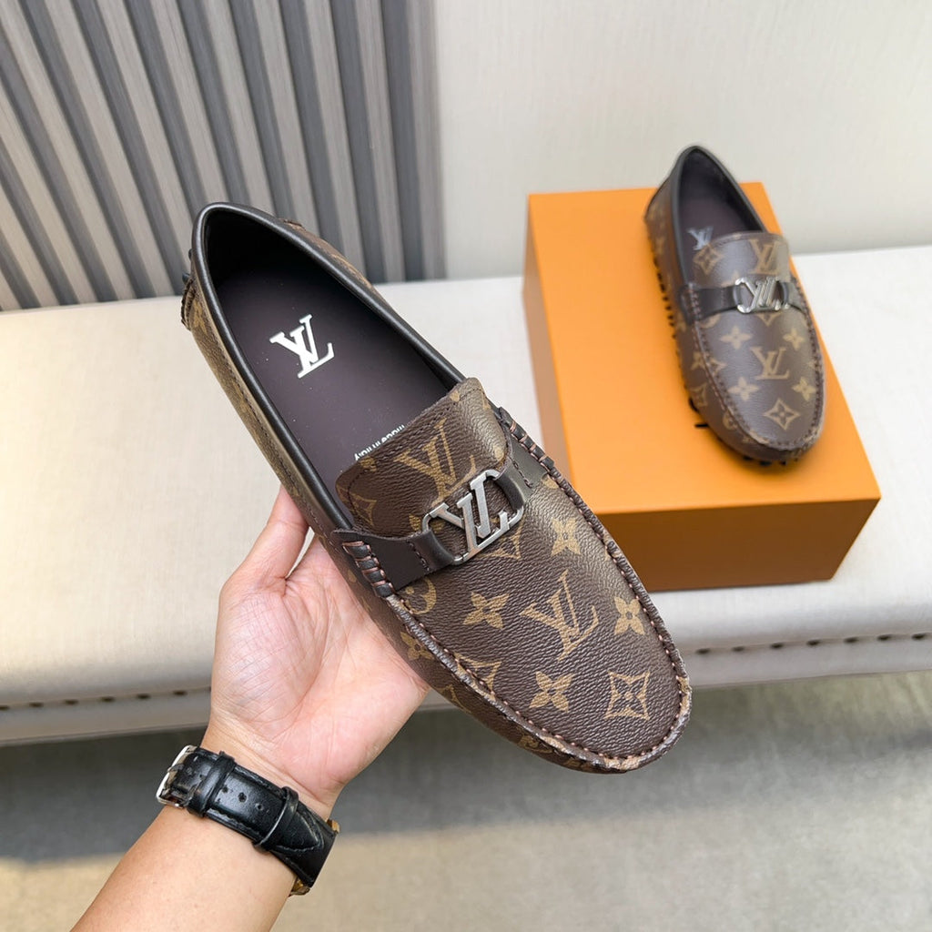 Louis Vuitton Pebbled Leather Driving Shoes