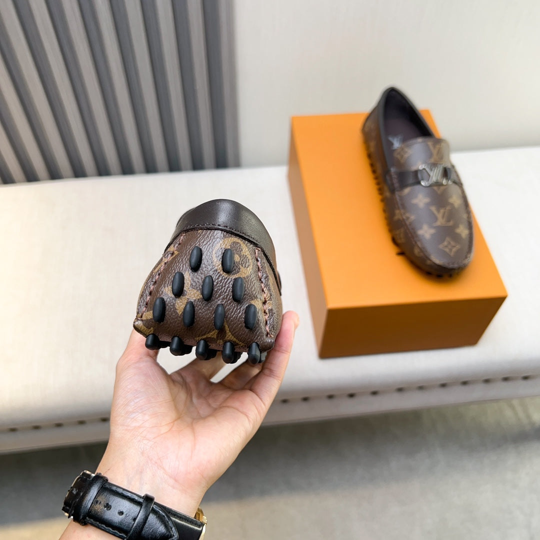 Louis Vuitton Pebbled Leather Driving Shoes