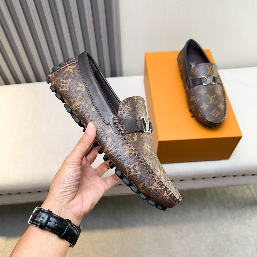 Louis Vuitton Pebbled Leather Driving Shoes