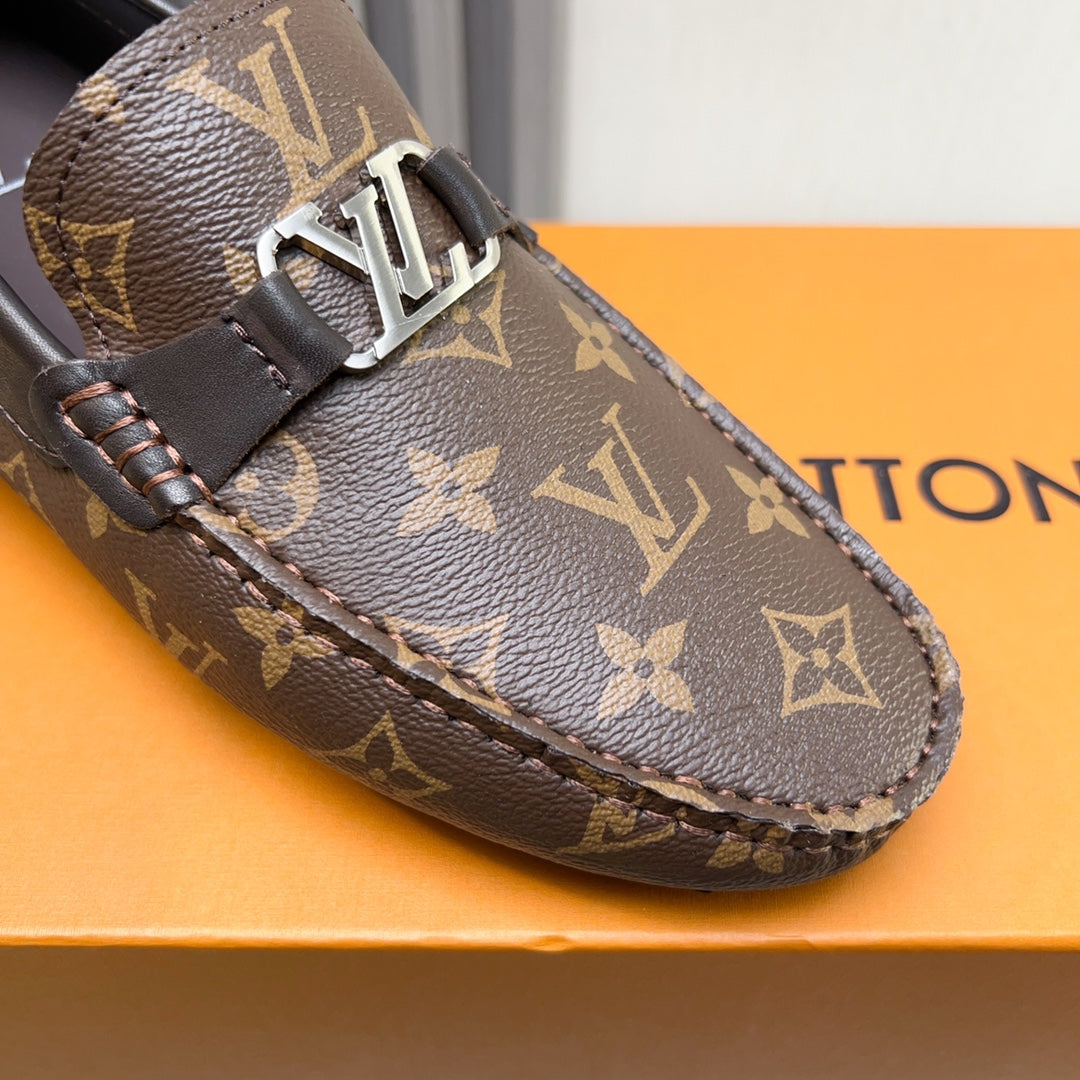 Louis Vuitton Pebbled Leather Driving Shoes
