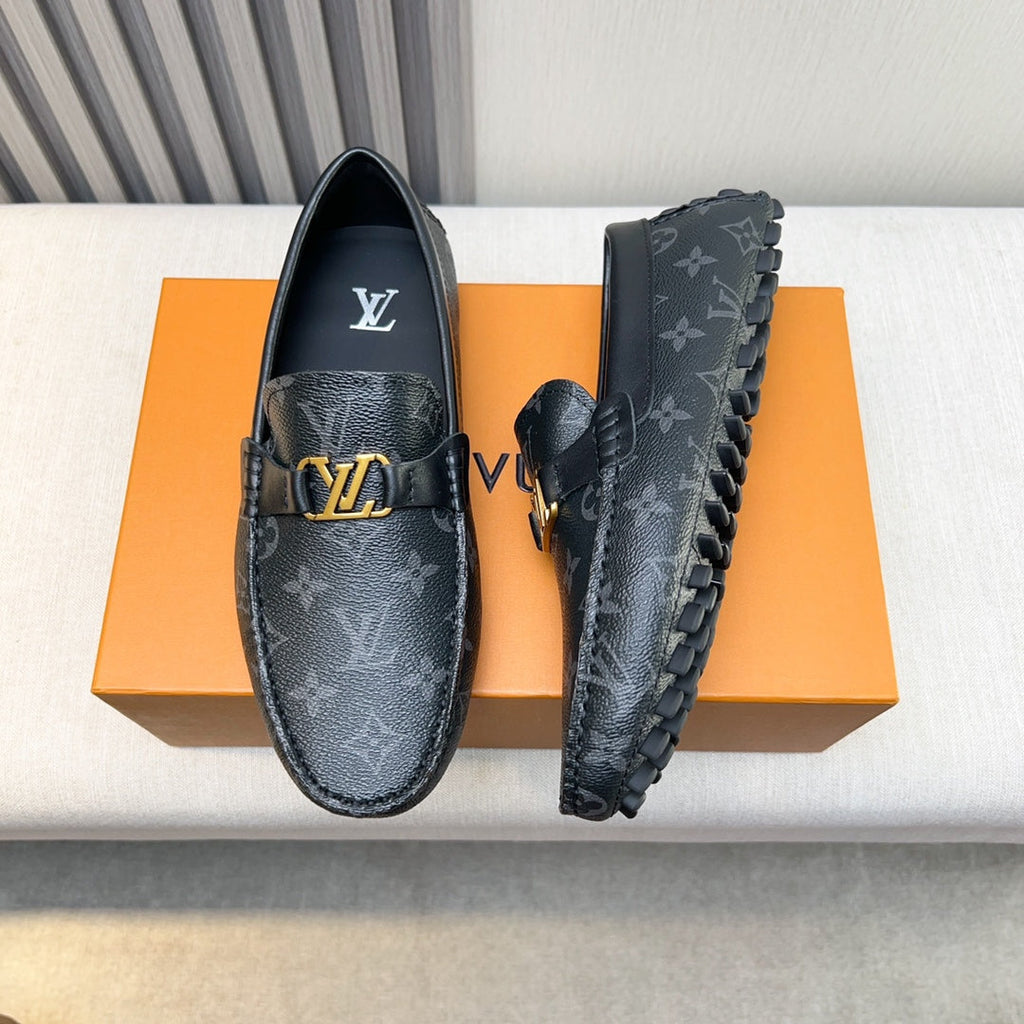 Louis Vuitton Pebbled Leather Driving Shoes