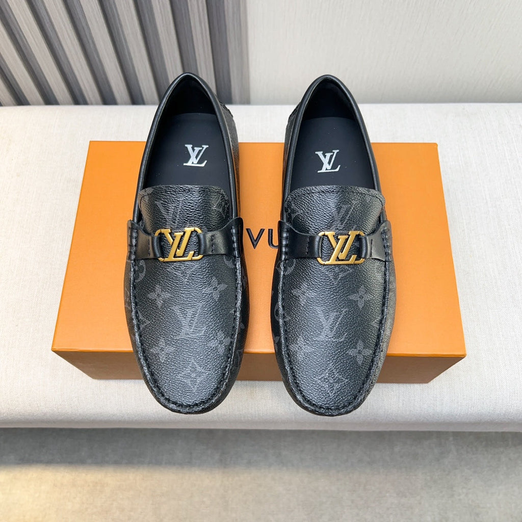 Louis Vuitton Pebbled Leather Driving Shoes
