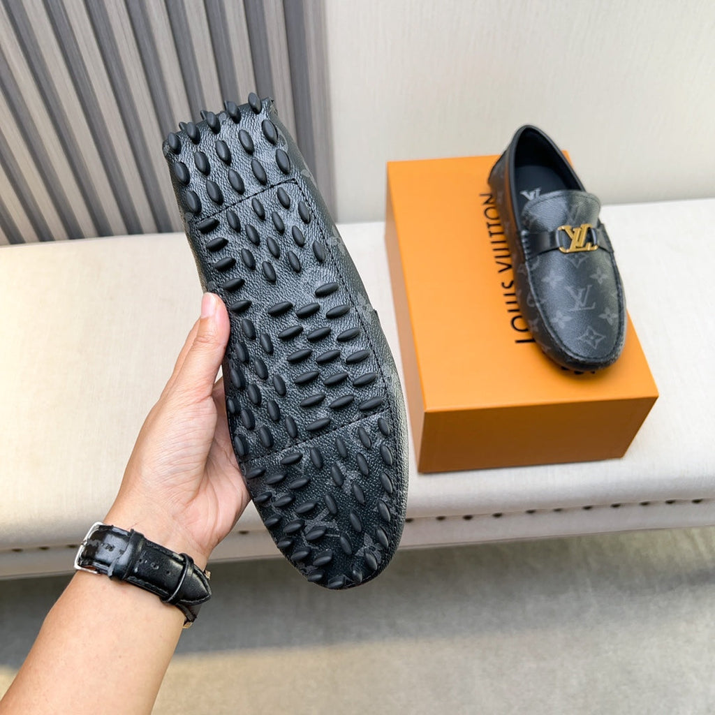 Louis Vuitton Pebbled Leather Driving Shoes