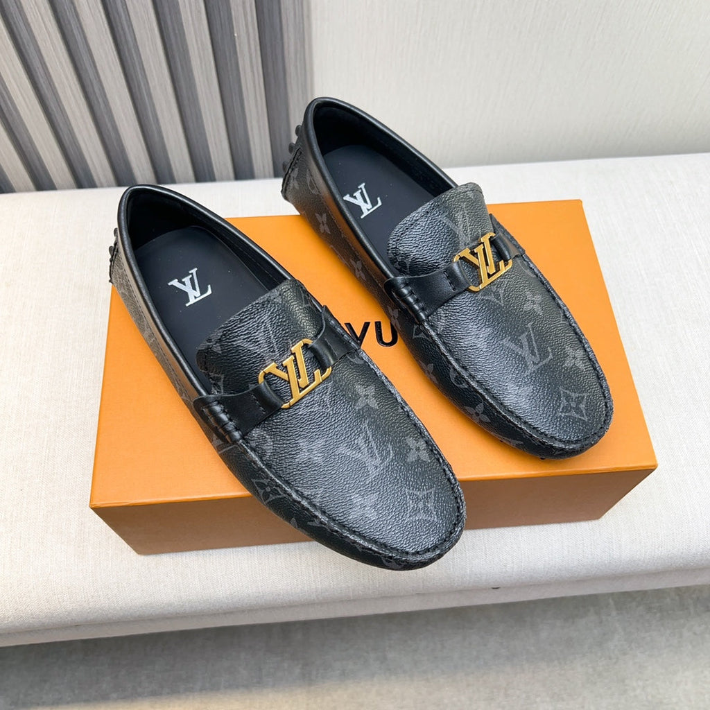 Louis Vuitton Pebbled Leather Driving Shoes