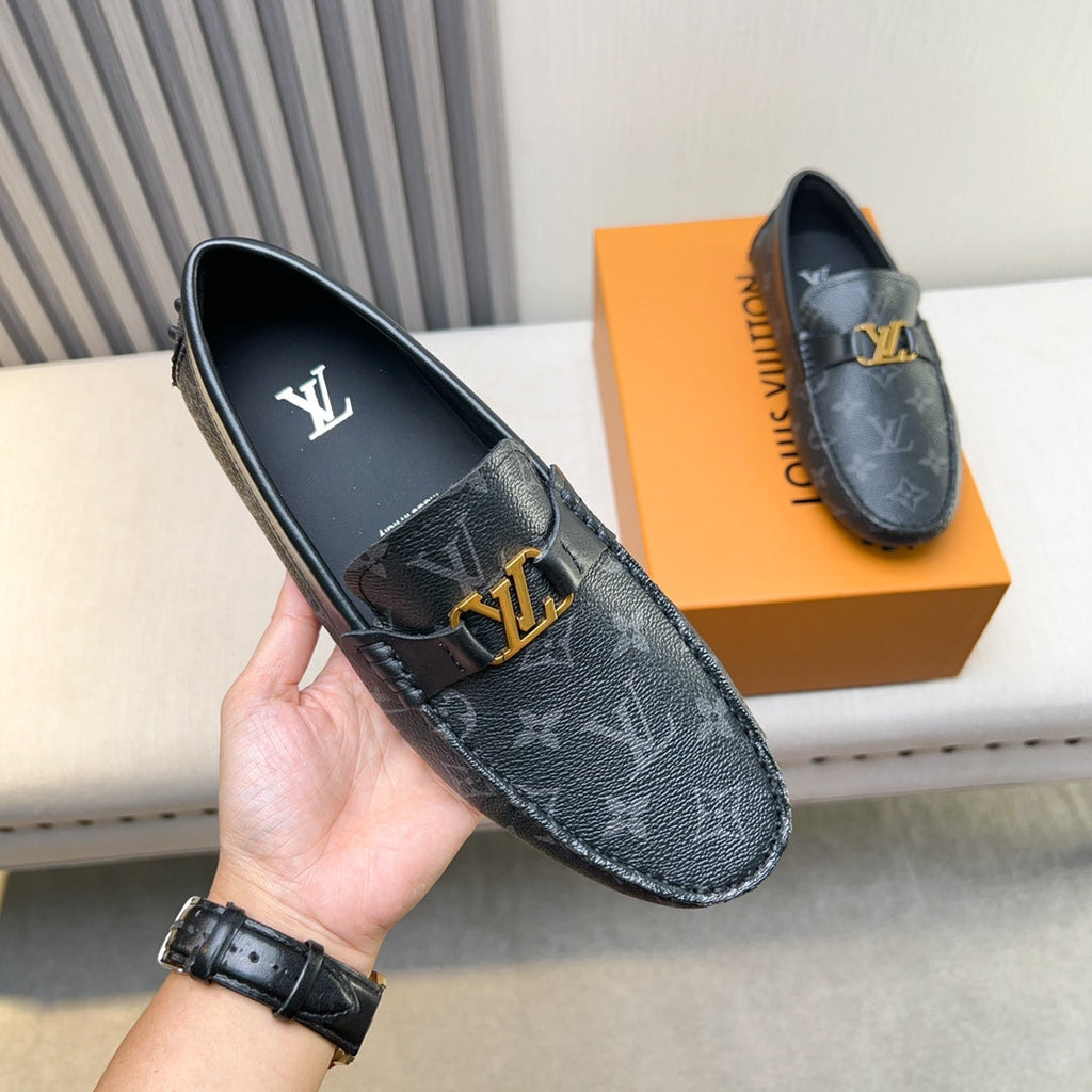 Louis Vuitton Pebbled Leather Driving Shoes
