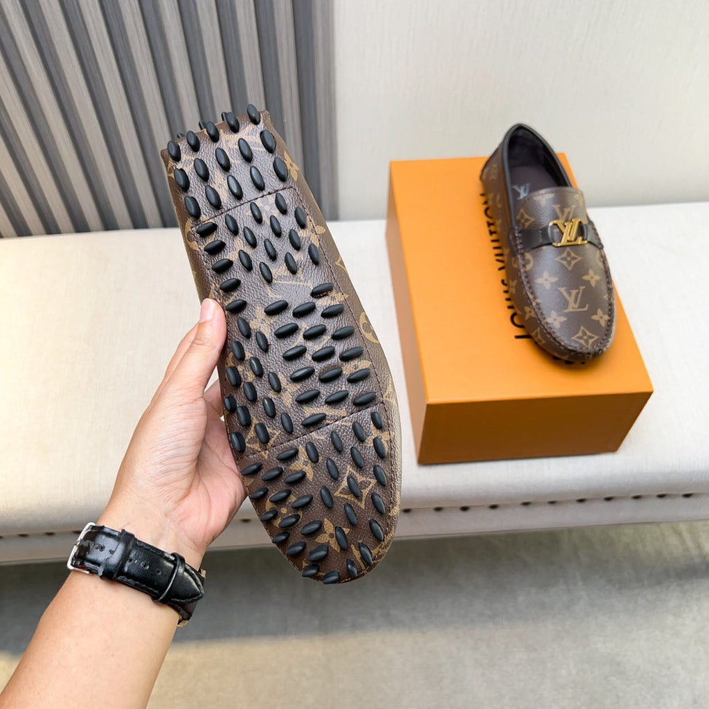 Louis Vuitton Pebbled Leather Driving Shoes