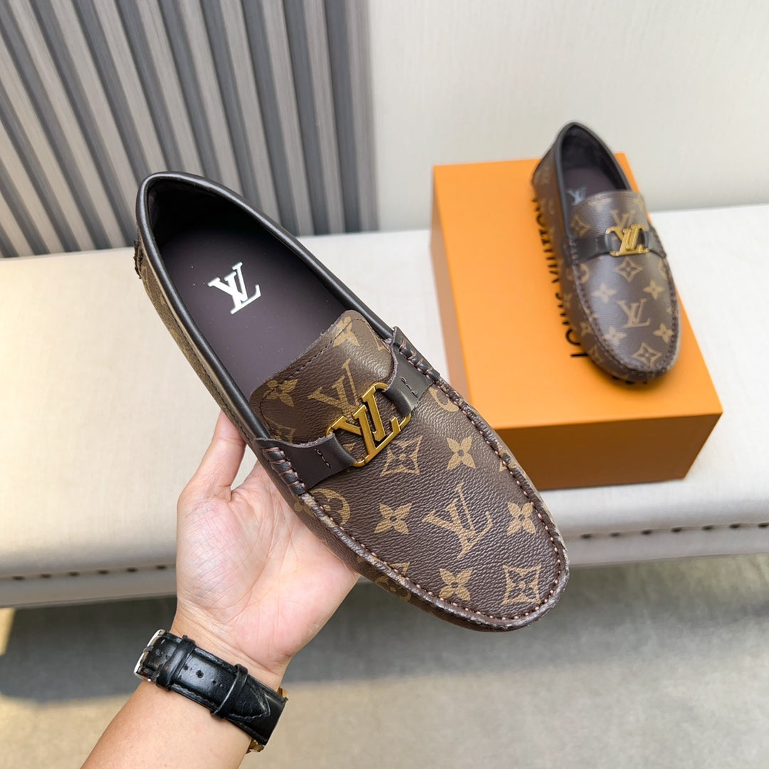 Louis Vuitton Pebbled Leather Driving Shoes