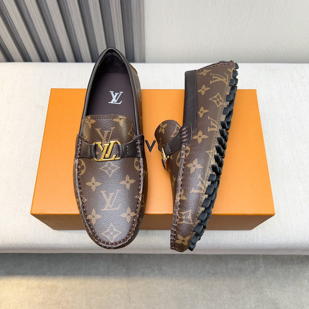 Louis Vuitton Pebbled Leather Driving Shoes