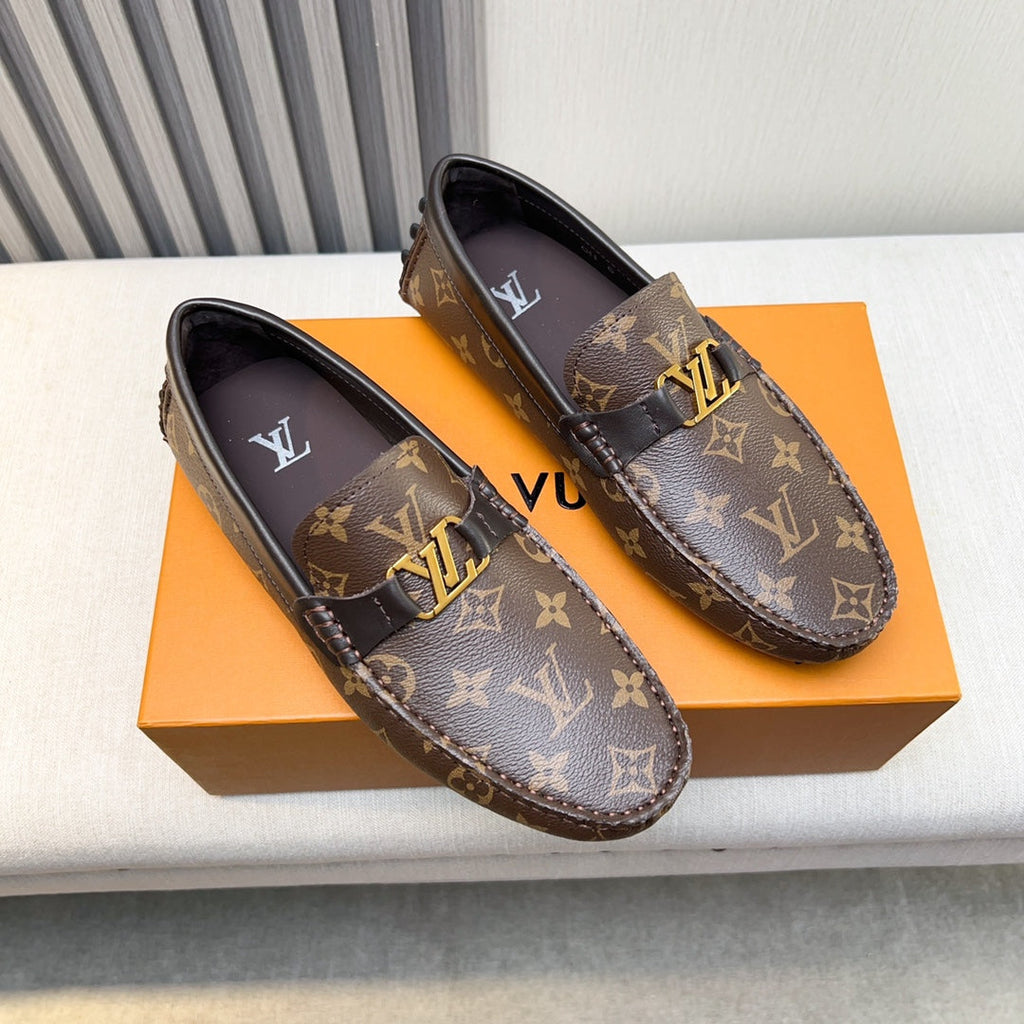 Louis Vuitton Pebbled Leather Driving Shoes