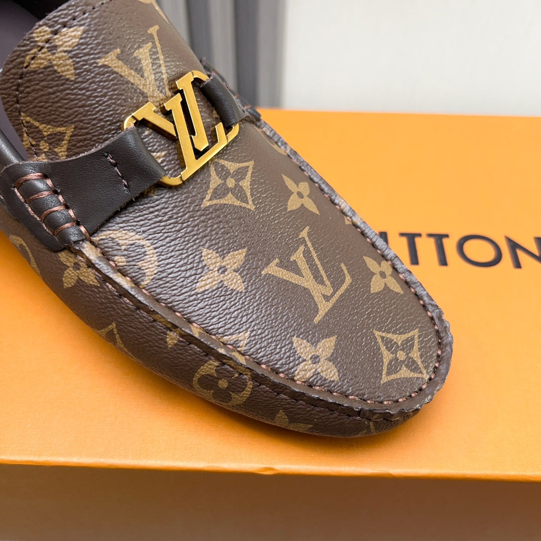 Louis Vuitton Pebbled Leather Driving Shoes