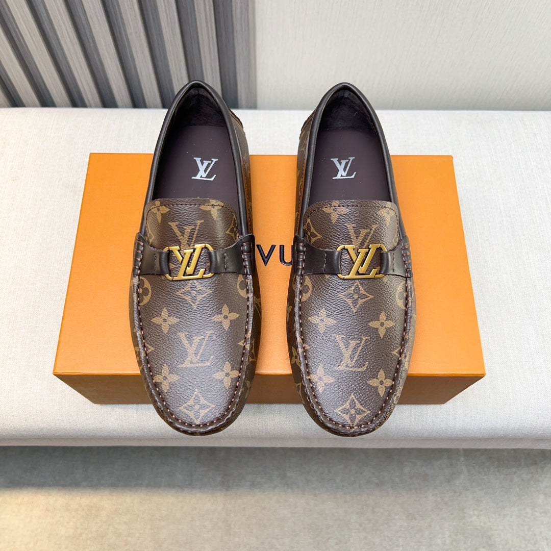 Louis Vuitton Pebbled Leather Driving Shoes