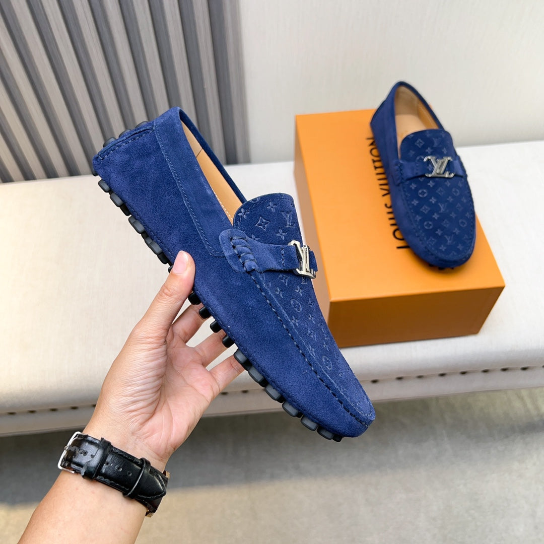 Louis Vuitton Pebbled Leather Driving Shoes
