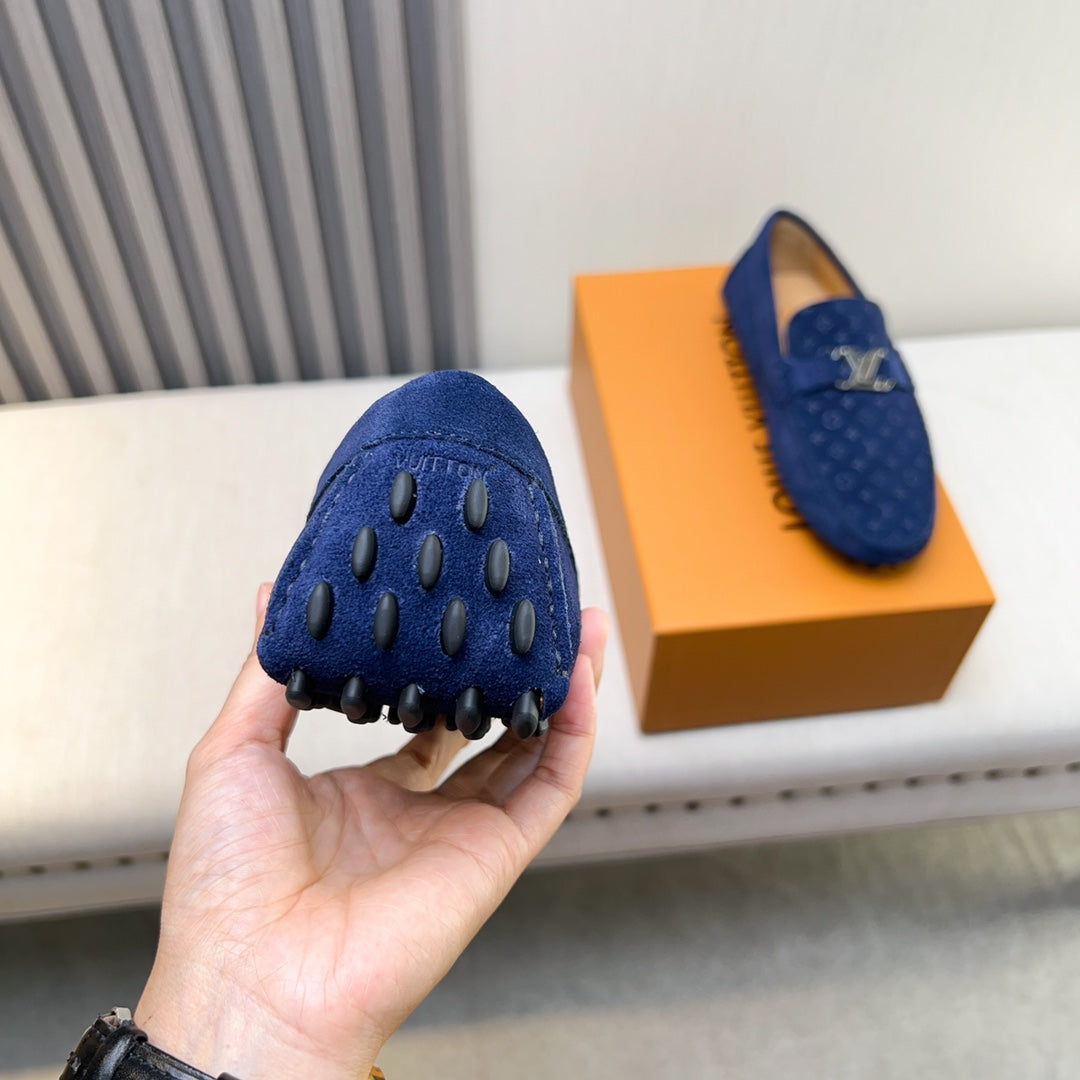Louis Vuitton Pebbled Leather Driving Shoes