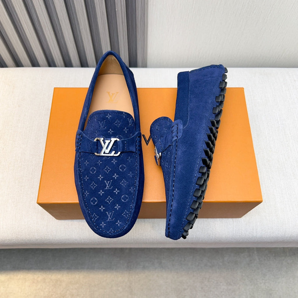 Louis Vuitton Pebbled Leather Driving Shoes