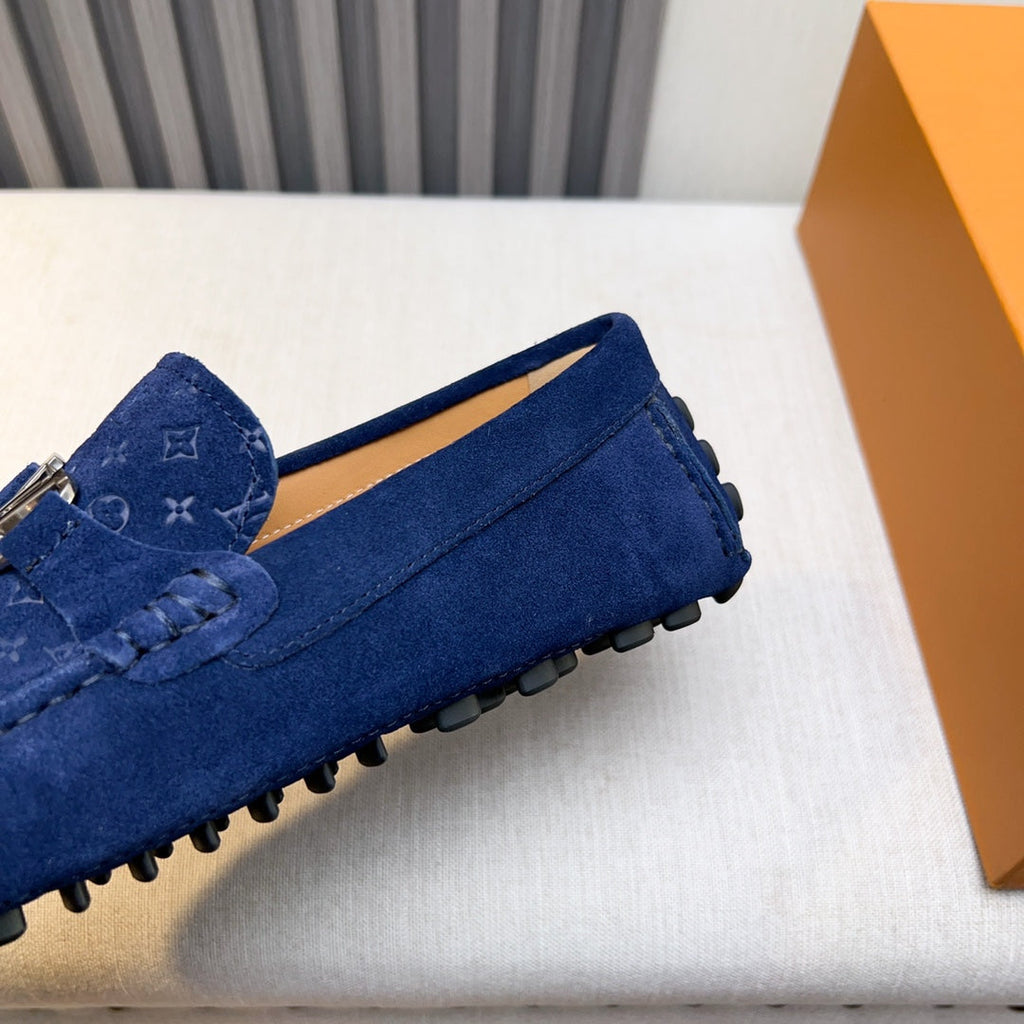Louis Vuitton Pebbled Leather Driving Shoes