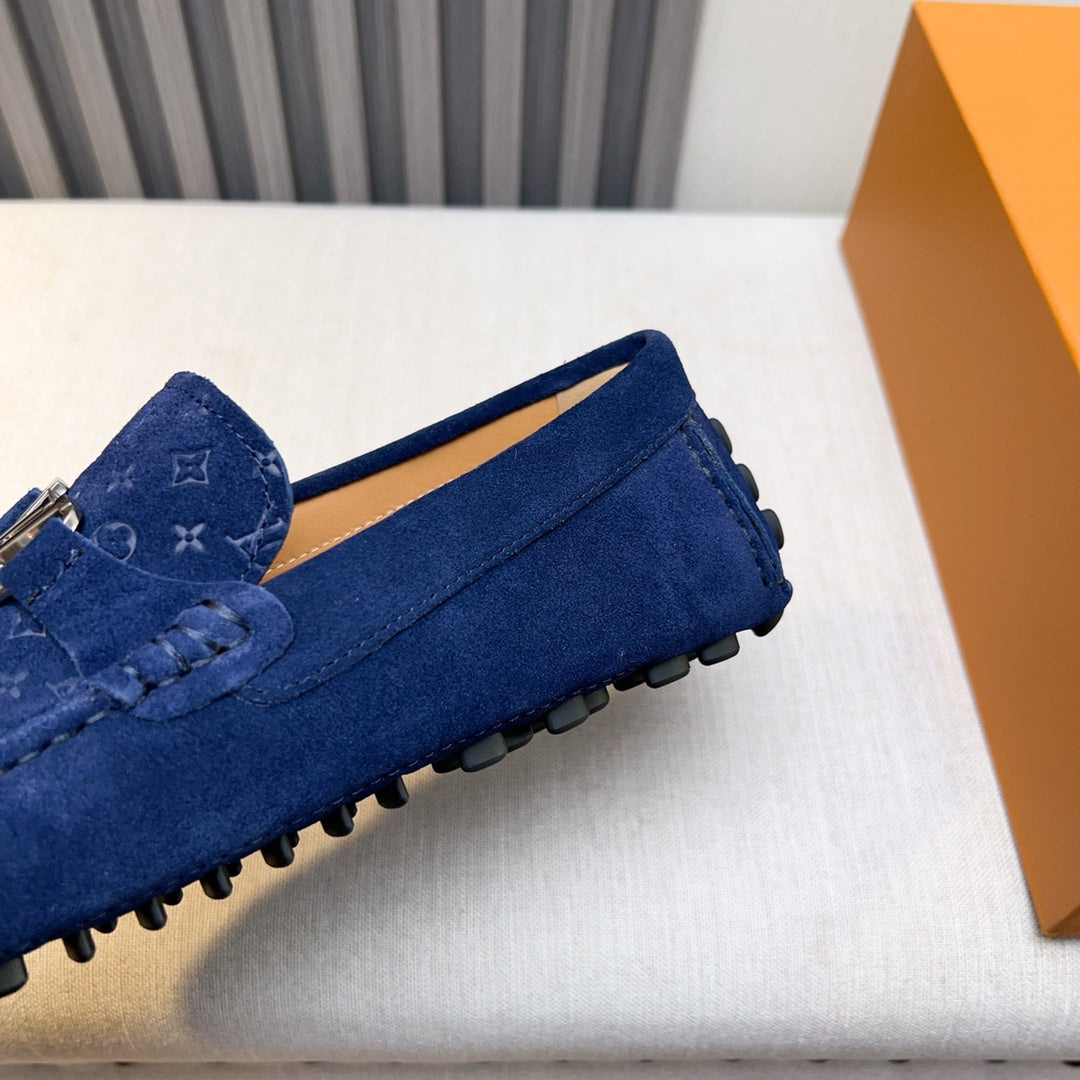 Louis Vuitton Pebbled Leather Driving Shoes