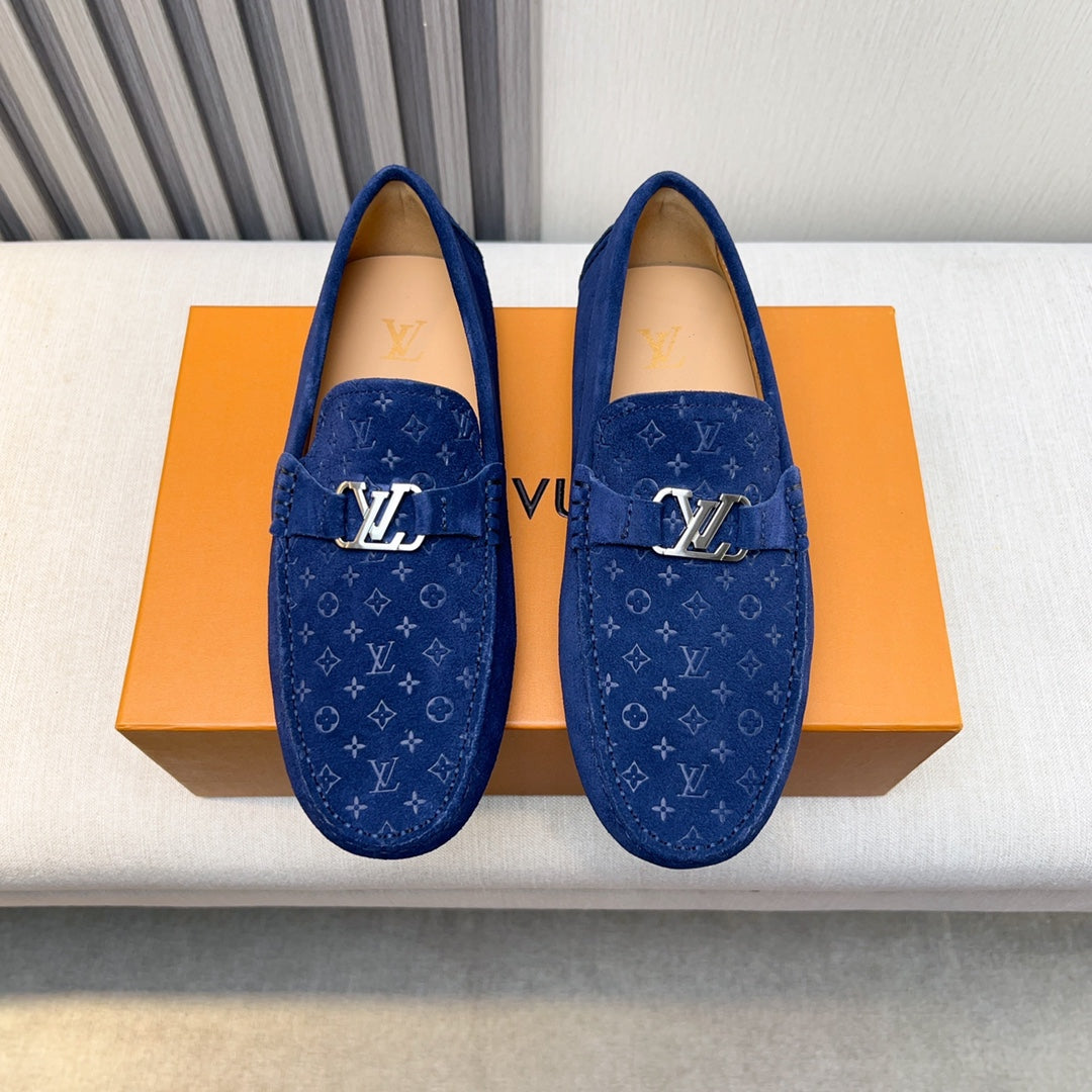 Louis Vuitton Pebbled Leather Driving Shoes