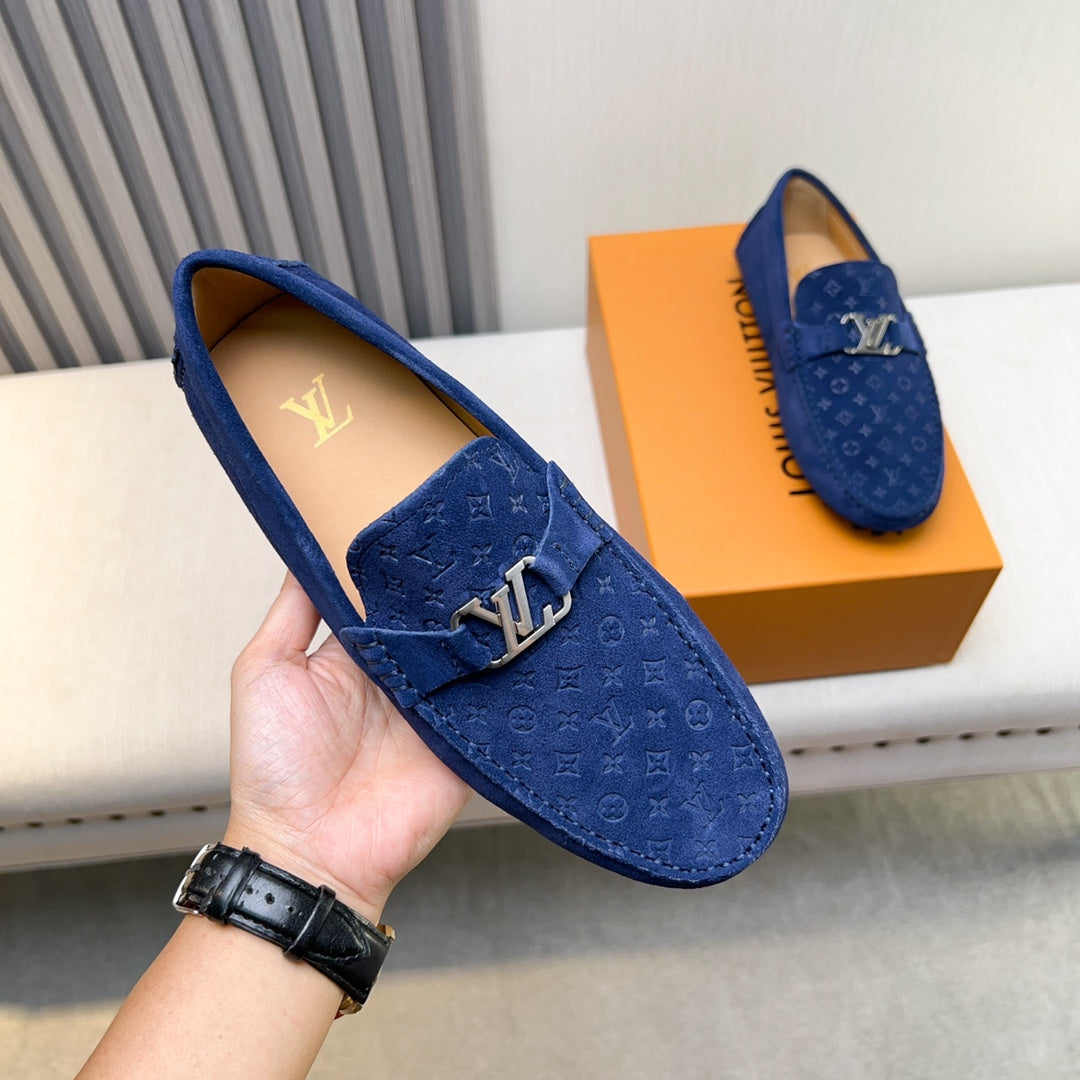 Louis Vuitton Pebbled Leather Driving Shoes