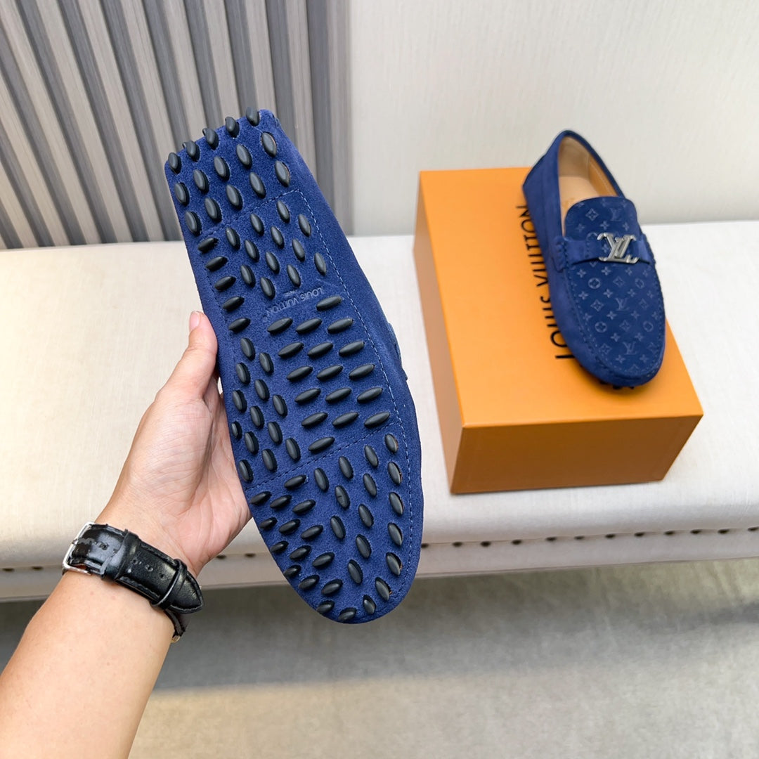 Louis Vuitton Pebbled Leather Driving Shoes