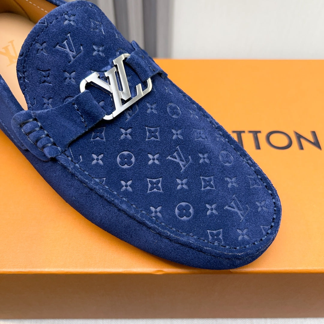 Louis Vuitton Pebbled Leather Driving Shoes