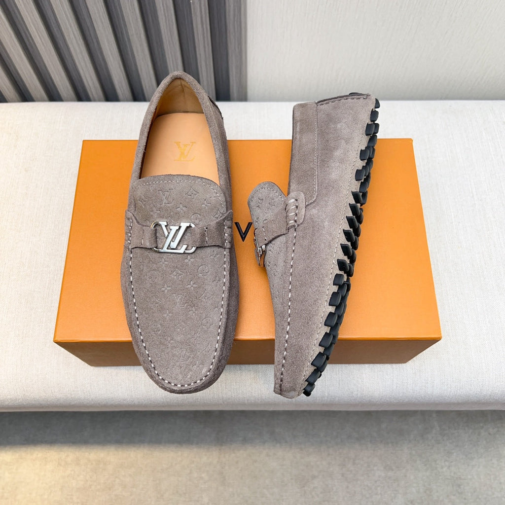Louis Vuitton Pebbled Leather Driving Shoes