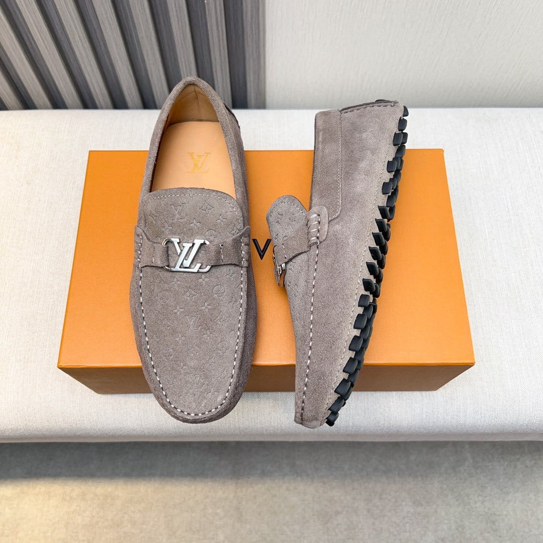 Louis Vuitton Pebbled Leather Driving Shoes