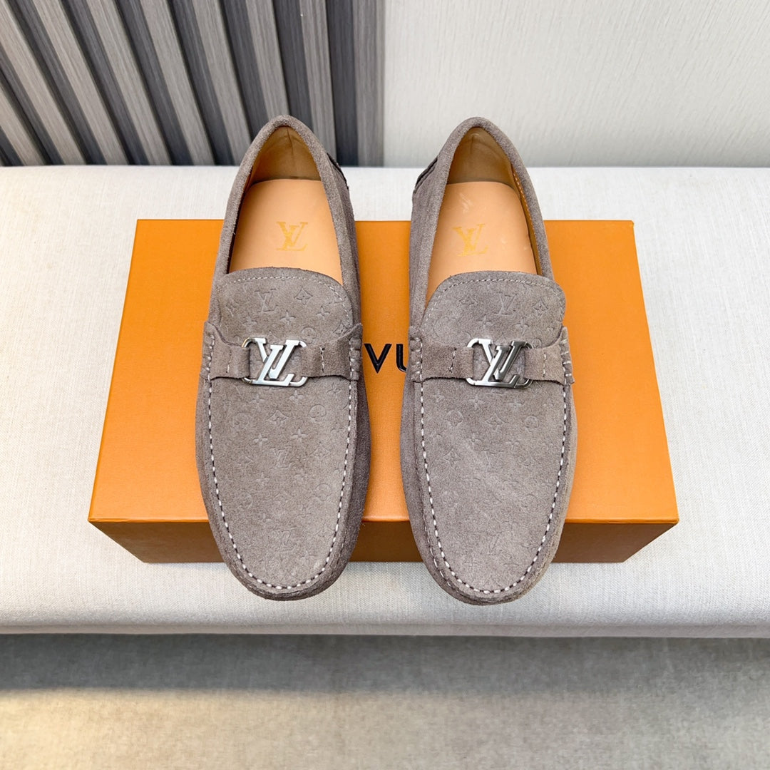 Louis Vuitton Pebbled Leather Driving Shoes