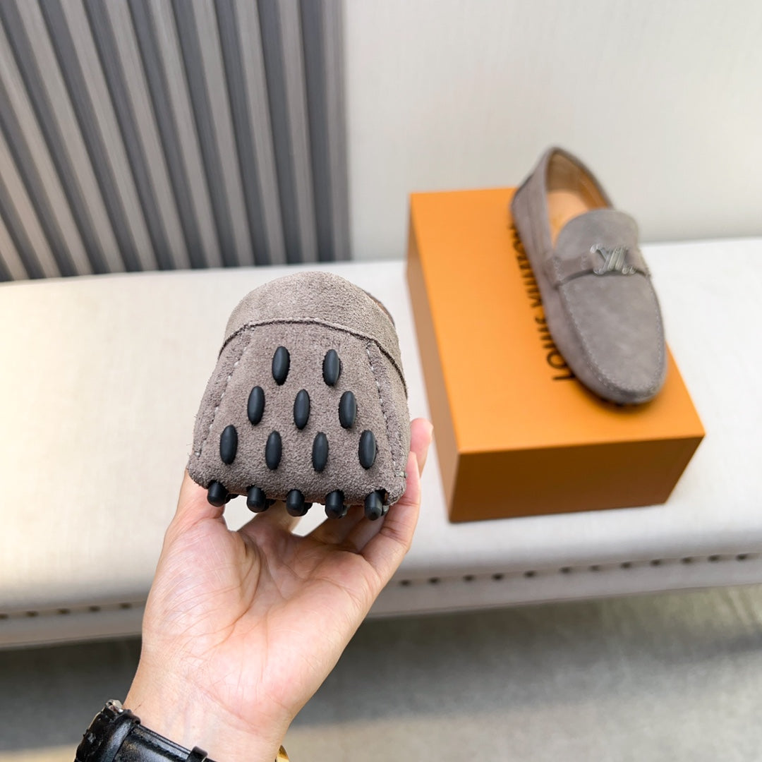 Louis Vuitton Pebbled Leather Driving Shoes