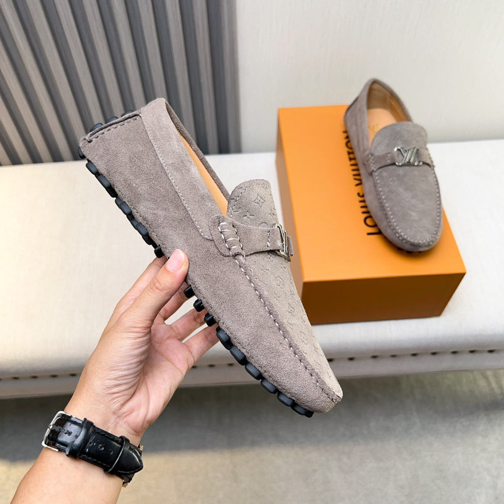 Louis Vuitton Pebbled Leather Driving Shoes