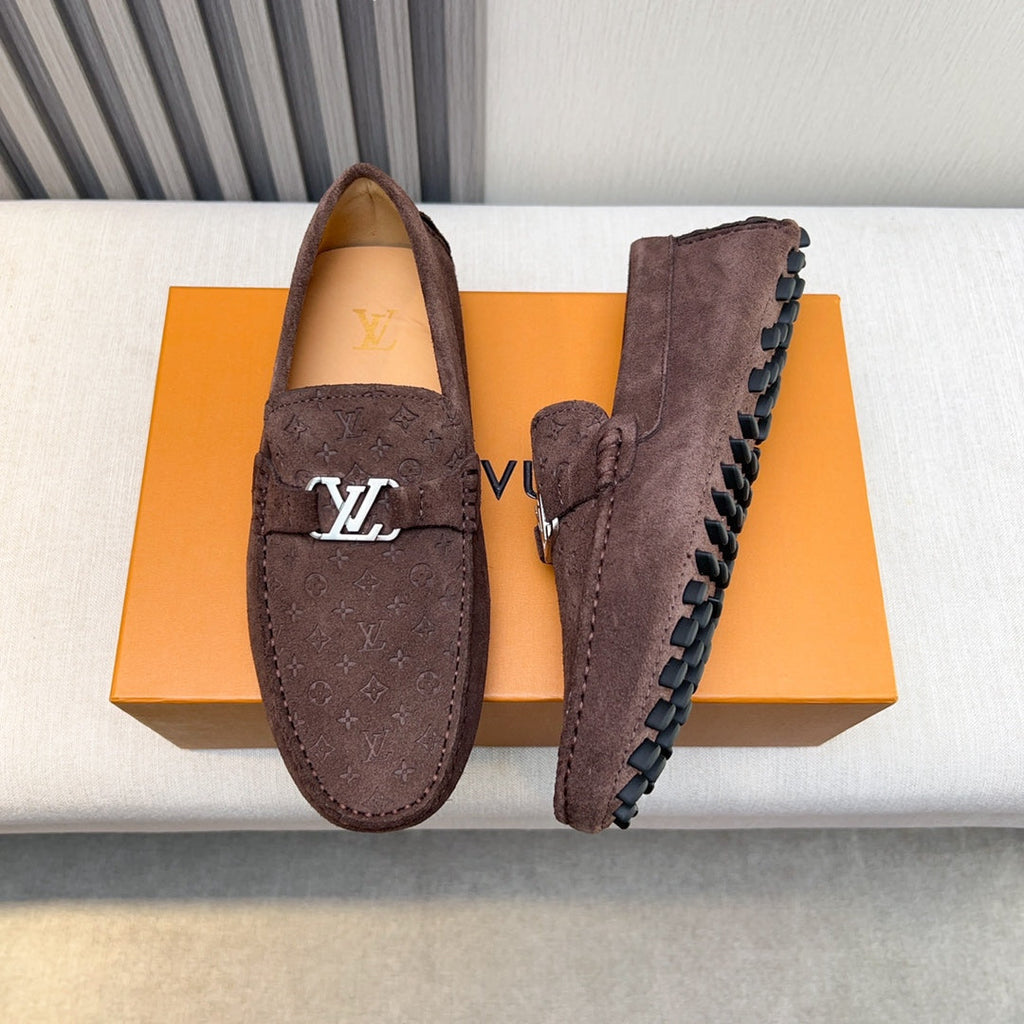 Louis Vuitton Pebbled Leather Driving Shoes