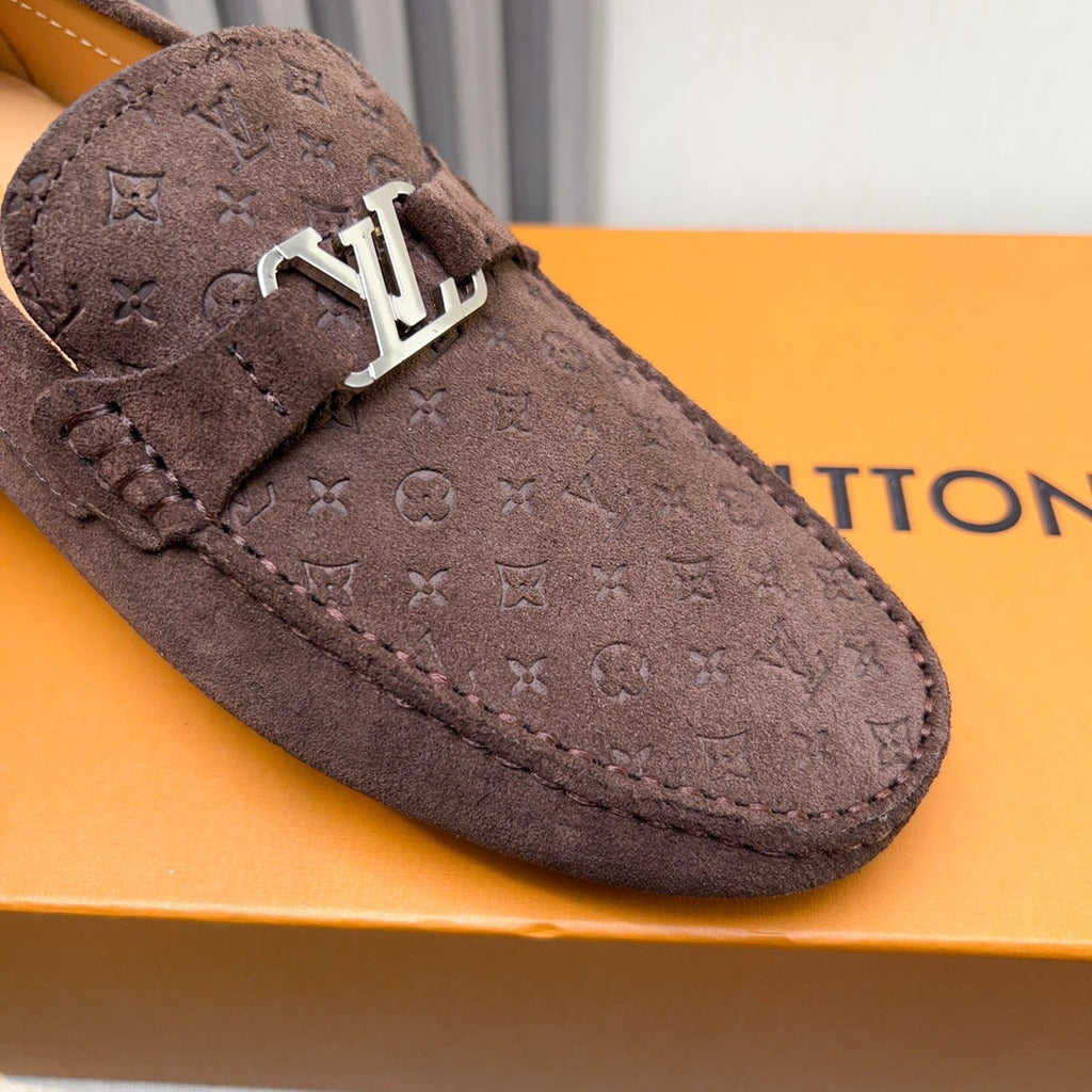Louis Vuitton Pebbled Leather Driving Shoes