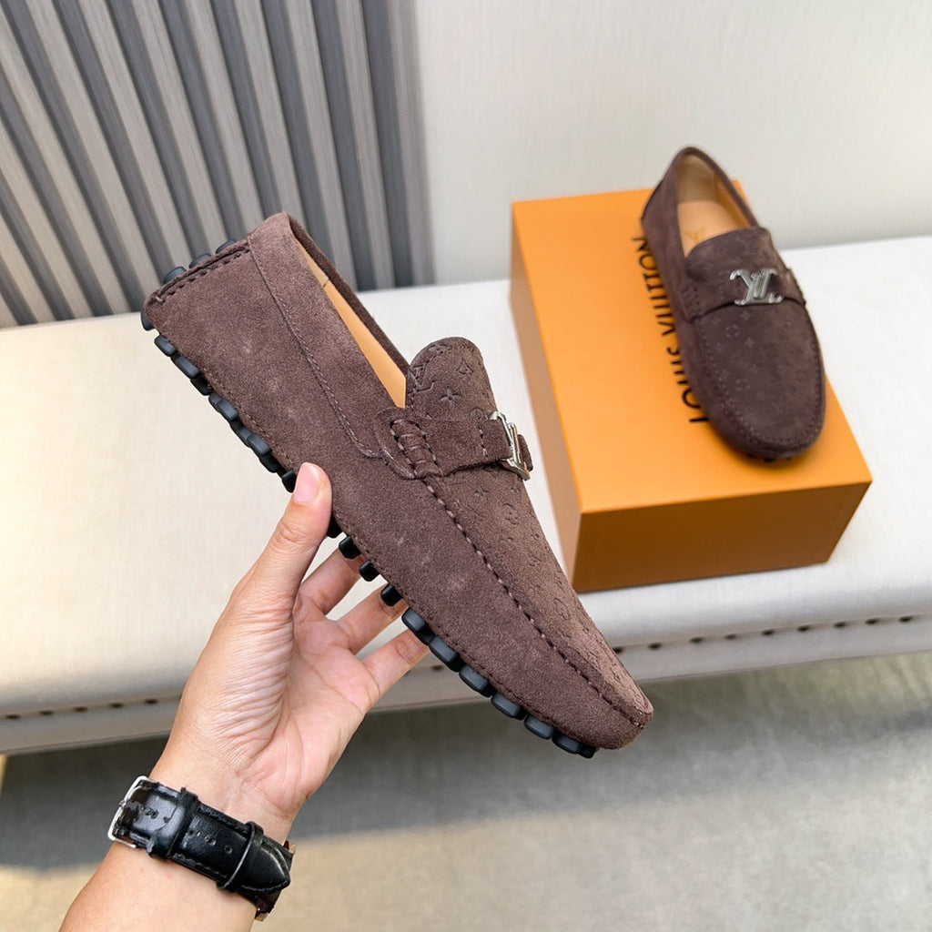 Louis Vuitton Pebbled Leather Driving Shoes