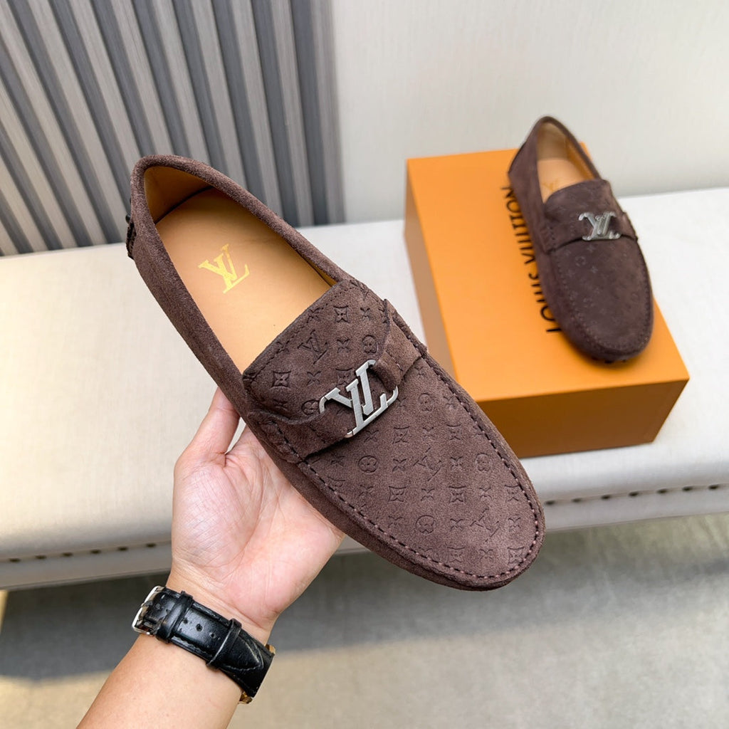 Louis Vuitton Pebbled Leather Driving Shoes