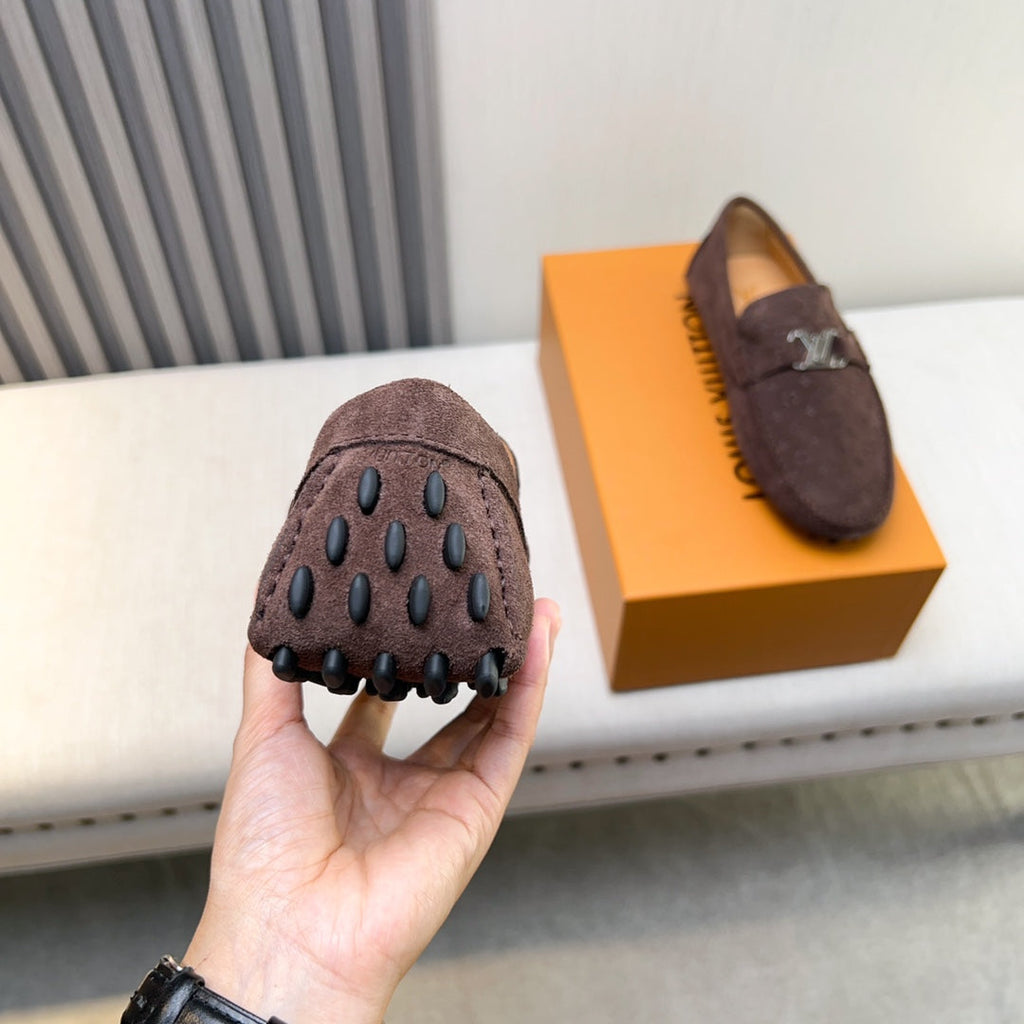 Louis Vuitton Pebbled Leather Driving Shoes