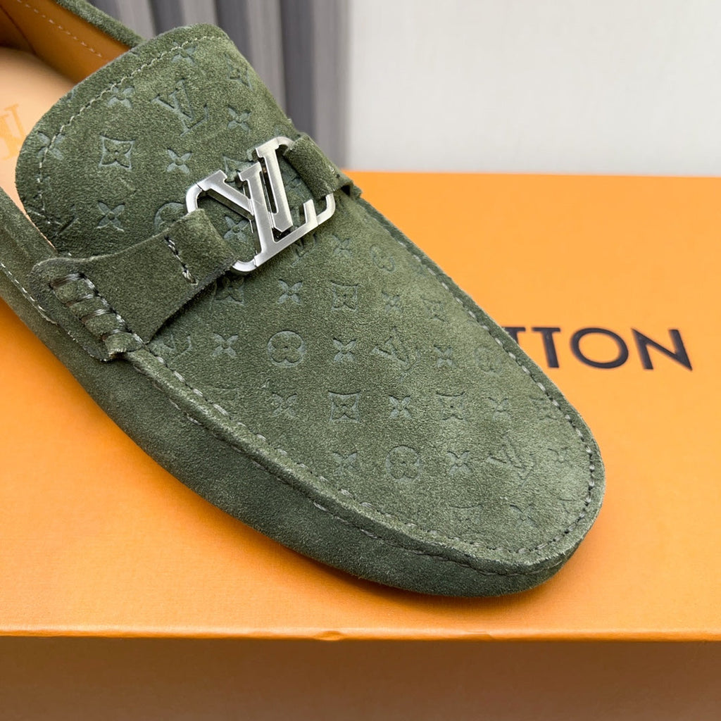 Louis Vuitton Pebbled Leather Driving Shoes
