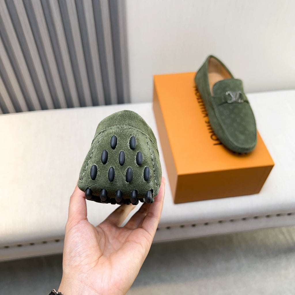 Louis Vuitton Pebbled Leather Driving Shoes