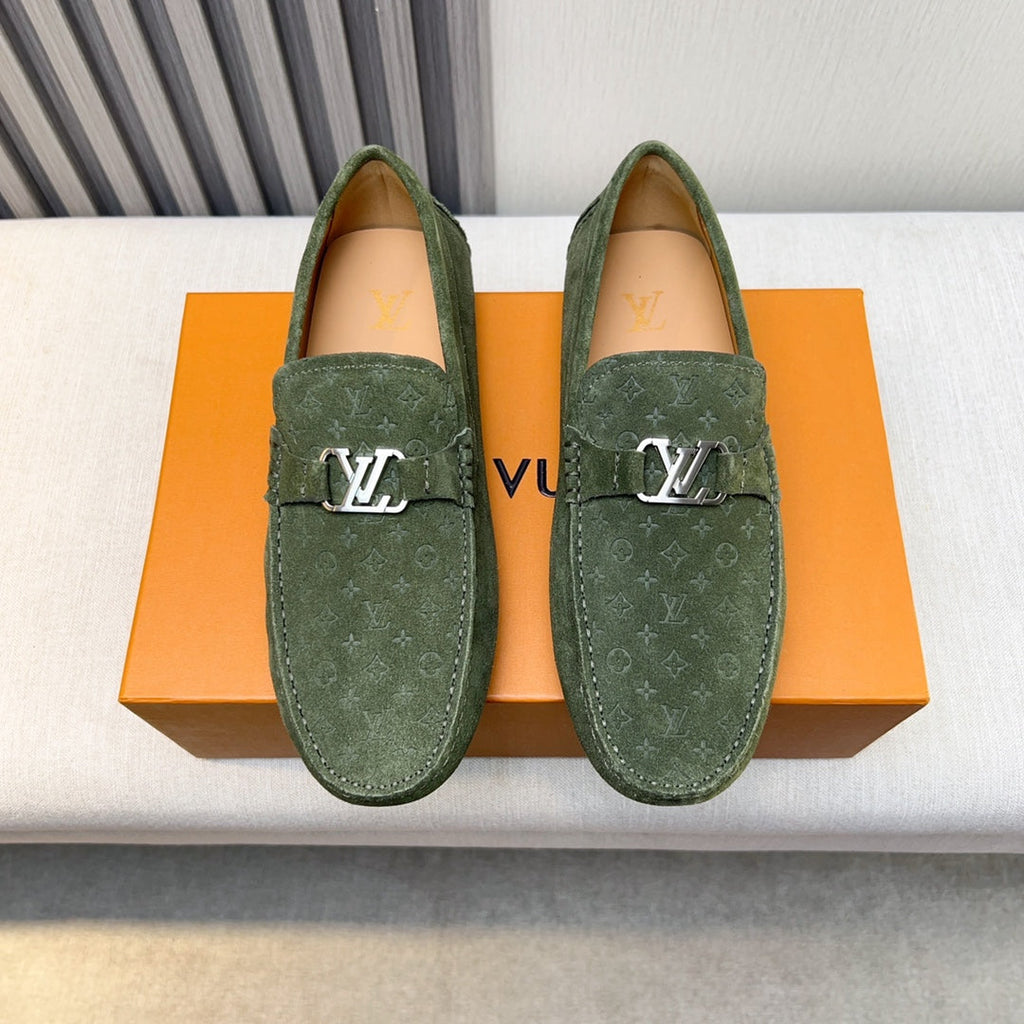 Louis Vuitton Pebbled Leather Driving Shoes