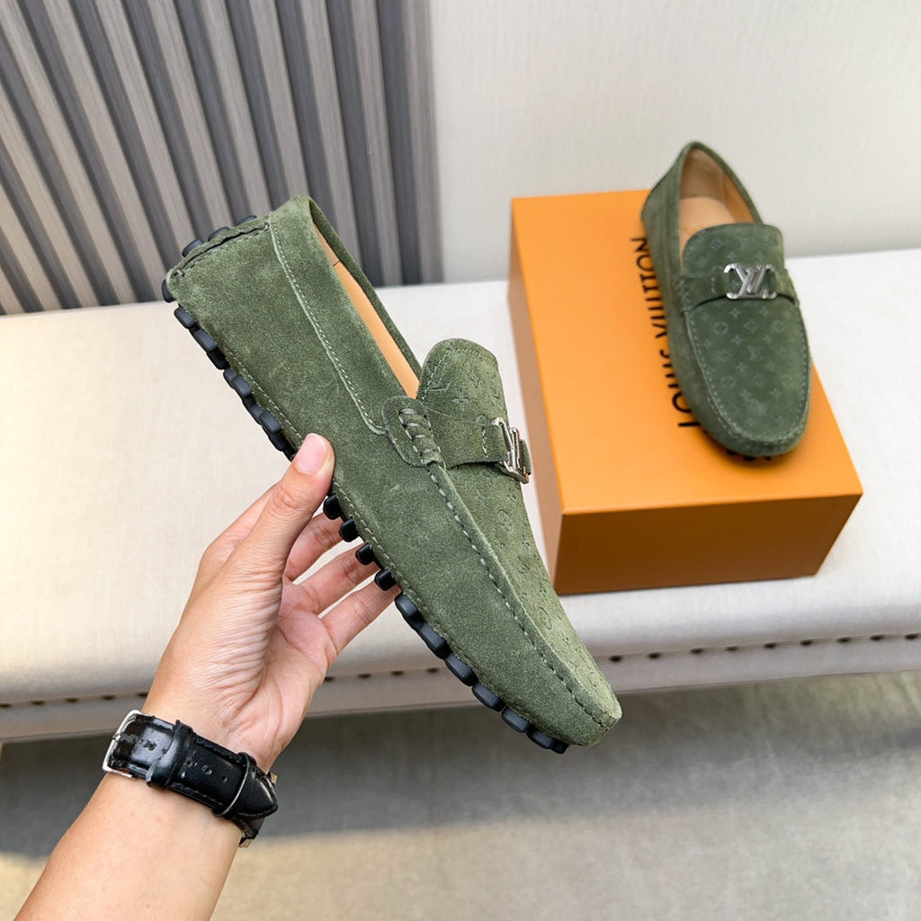 Louis Vuitton Pebbled Leather Driving Shoes