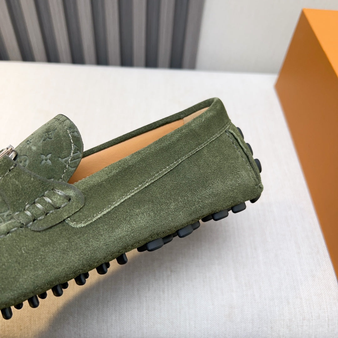 Louis Vuitton Pebbled Leather Driving Shoes