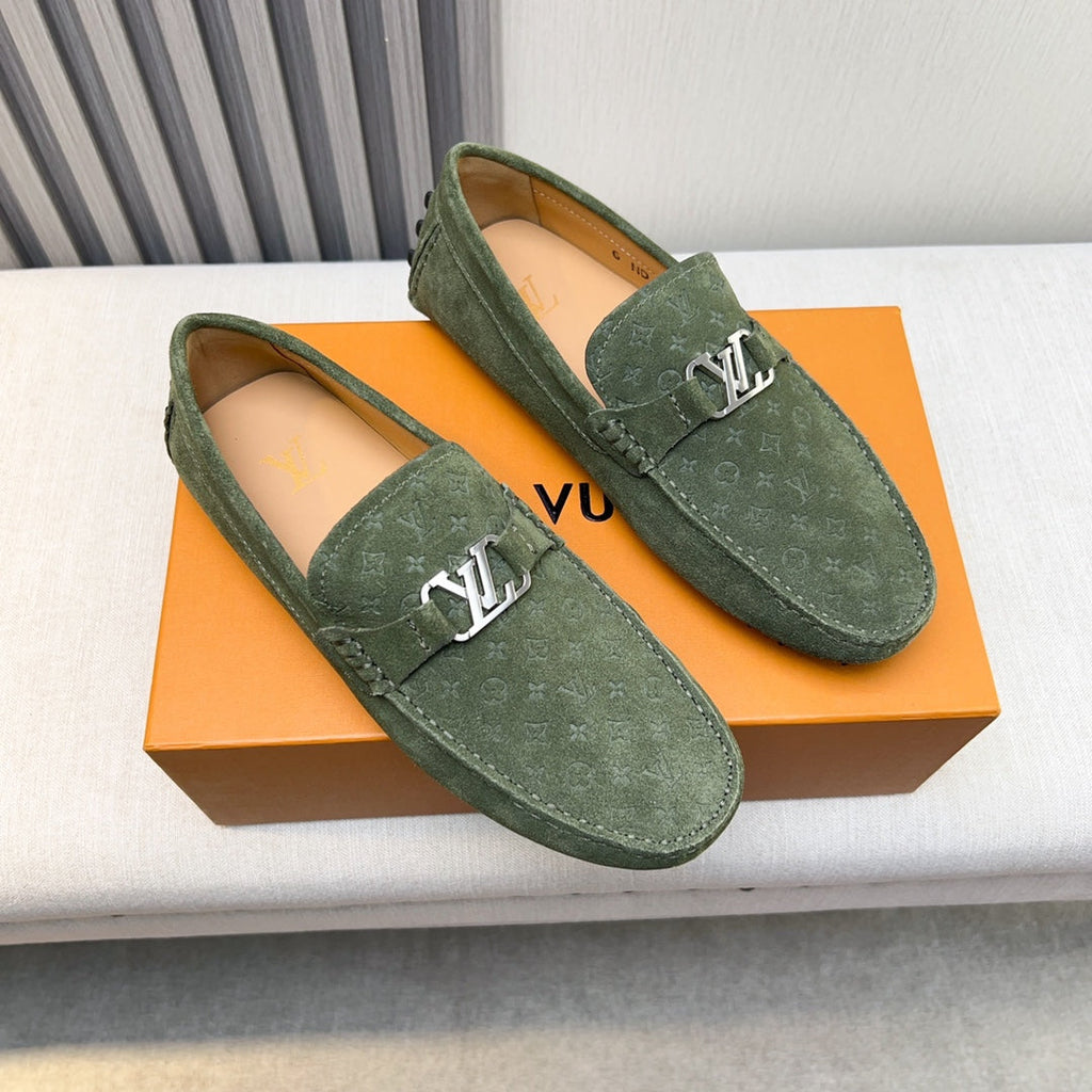 Louis Vuitton Pebbled Leather Driving Shoes