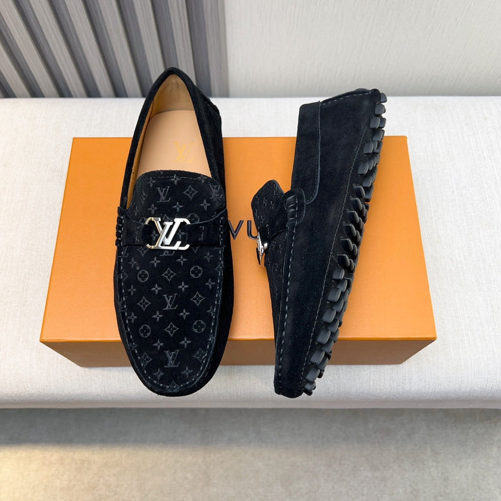 Louis Vuitton Pebbled Leather Driving Shoes