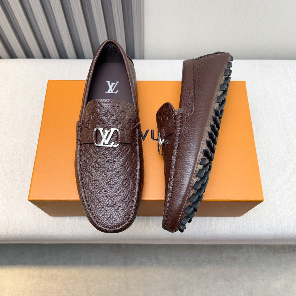 Louis Vuitton Pebbled Leather Driving Shoes