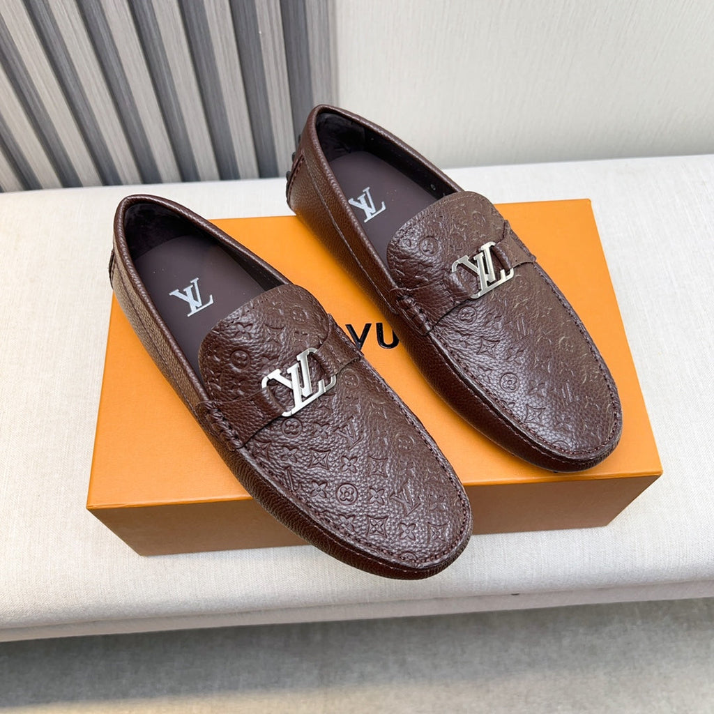 Louis Vuitton Pebbled Leather Driving Shoes