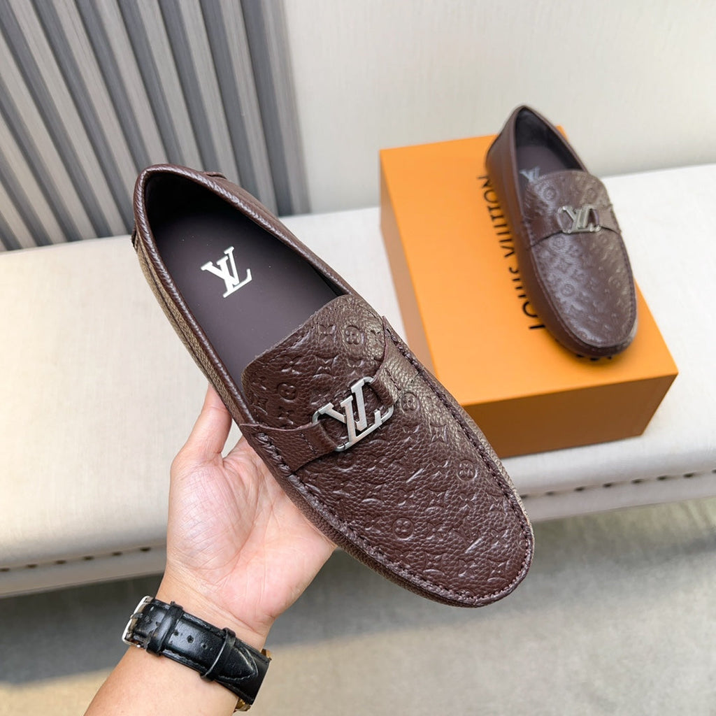 Louis Vuitton Pebbled Leather Driving Shoes