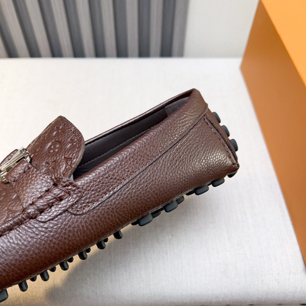 Louis Vuitton Pebbled Leather Driving Shoes