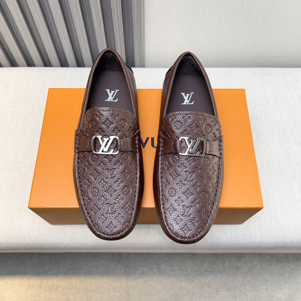Louis Vuitton Pebbled Leather Driving Shoes
