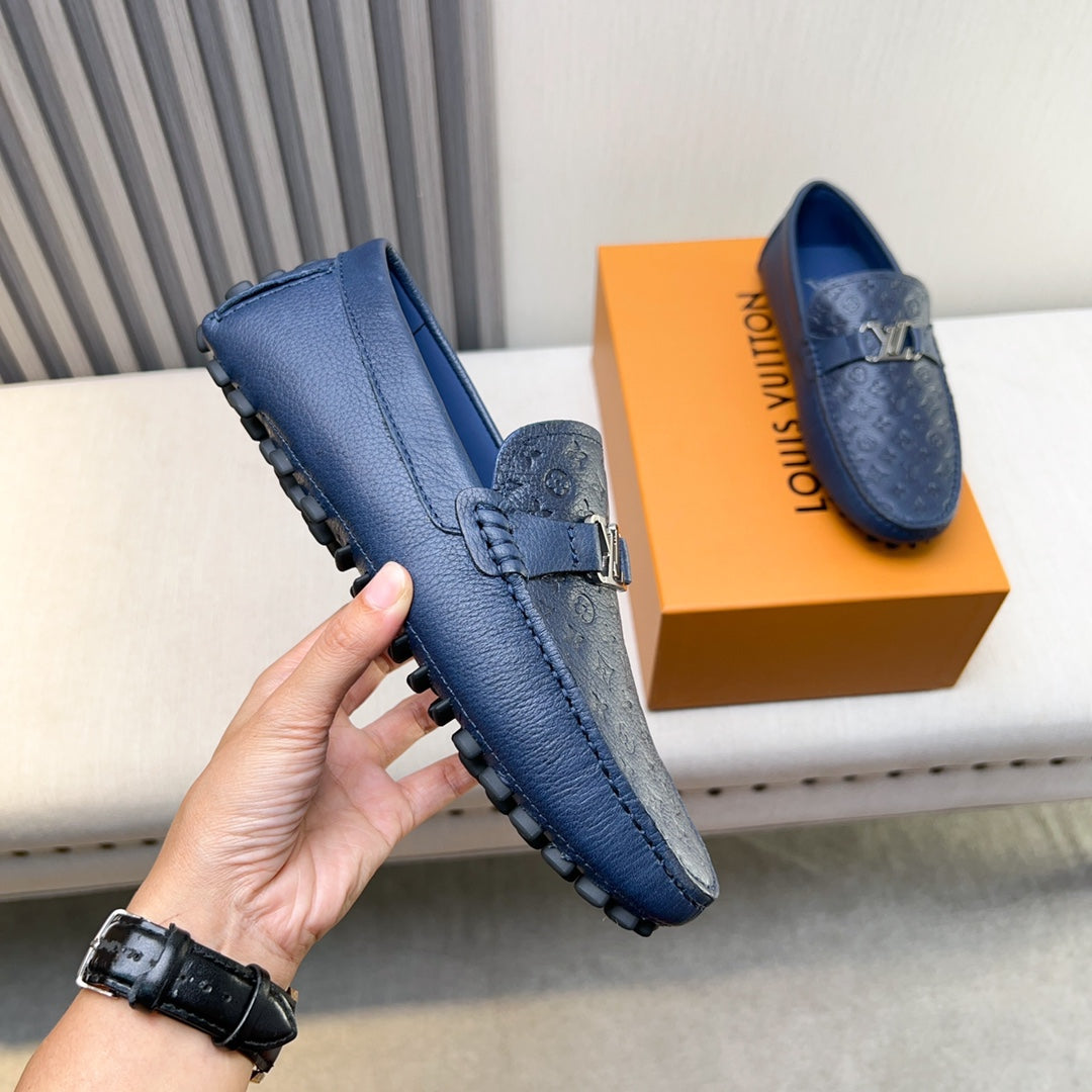 Louis Vuitton Pebbled Leather Driving Shoes