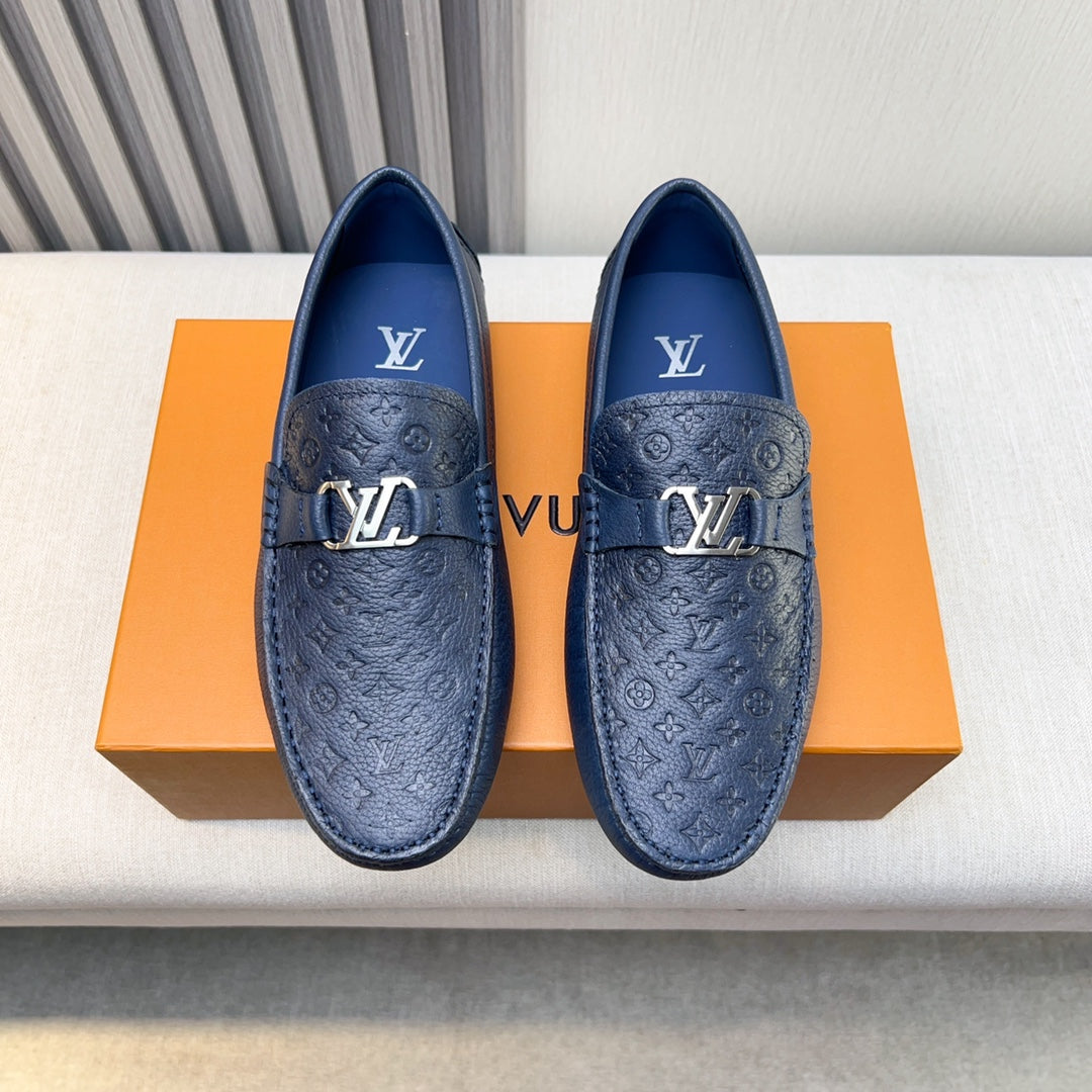 Louis Vuitton Pebbled Leather Driving Shoes