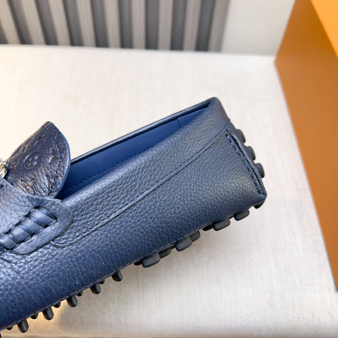 Louis Vuitton Pebbled Leather Driving Shoes